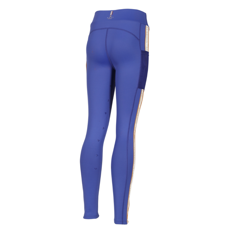 Aubrion Team Shield Riding Tights - Young Rider Blue-1